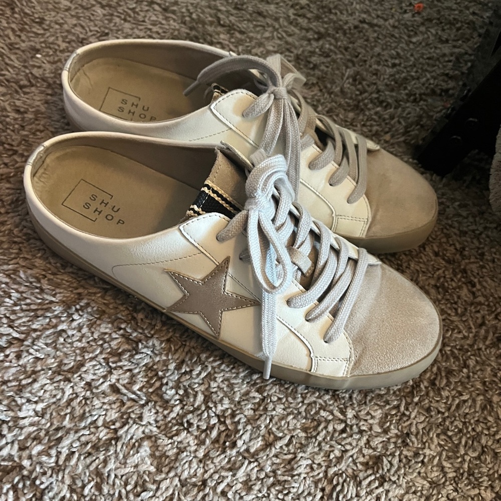 Shu Shop Polka Sneaker- Golden- 11